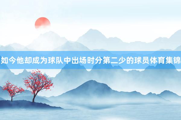 如今他却成为球队中出场时分第二少的球员体育集锦
