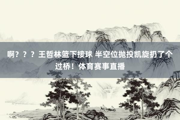 啊？？？王哲林篮下接球 半空位抛投凯旋扔了个过桥！体育赛事直播