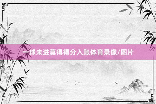 一球未进莫得得分入账体育录像/图片