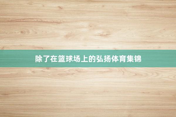 除了在篮球场上的弘扬体育集锦