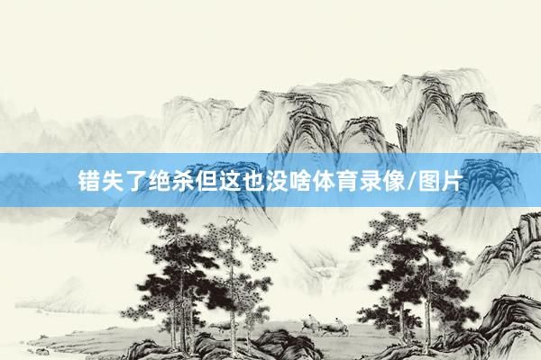 错失了绝杀但这也没啥体育录像/图片