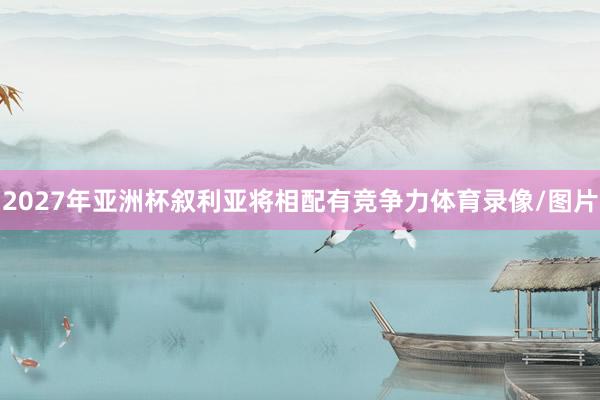 2027年亚洲杯叙利亚将相配有竞争力体育录像/图片