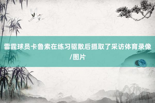 雷霆球员卡鲁索在练习驱散后摄取了采访体育录像/图片