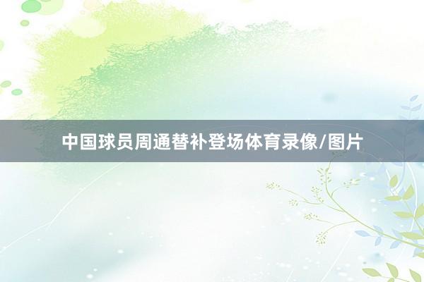 中国球员周通替补登场体育录像/图片