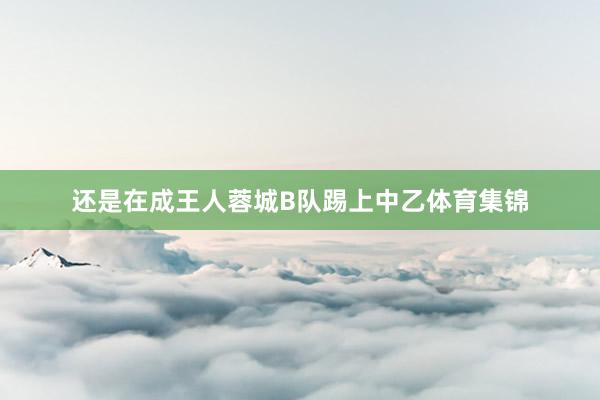 还是在成王人蓉城B队踢上中乙体育集锦