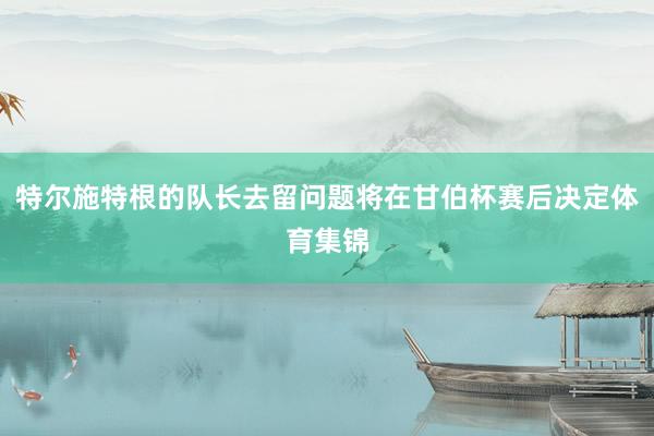 特尔施特根的队长去留问题将在甘伯杯赛后决定体育集锦