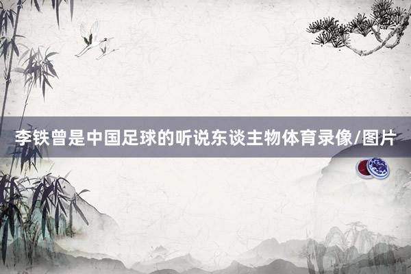 李铁曾是中国足球的听说东谈主物体育录像/图片