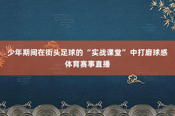 少年期间在街头足球的 “实战课堂” 中打磨球感体育赛事直播