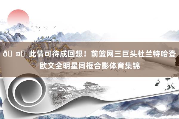 🤗此情可待成回想！前篮网三巨头杜兰特哈登欧文全明星同框合影体育集锦
