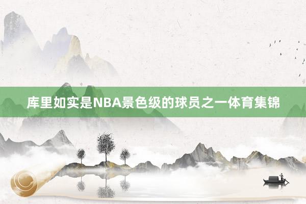 库里如实是NBA景色级的球员之一体育集锦