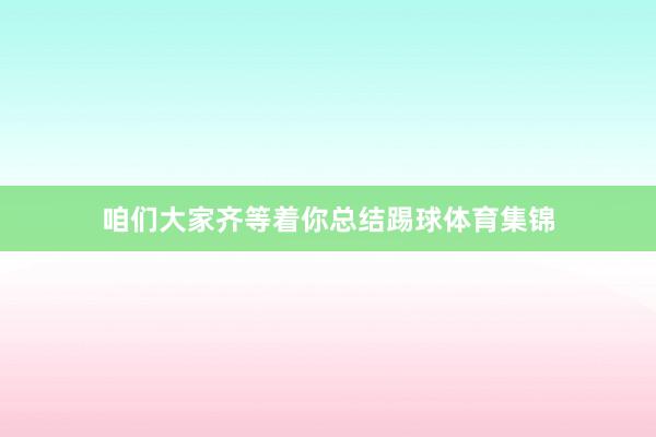 咱们大家齐等着你总结踢球体育集锦