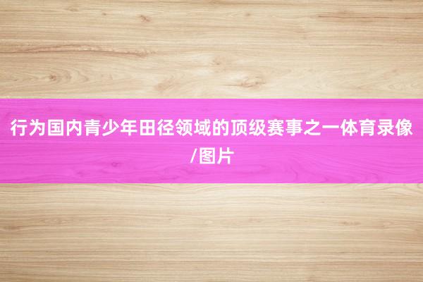 行为国内青少年田径领域的顶级赛事之一体育录像/图片