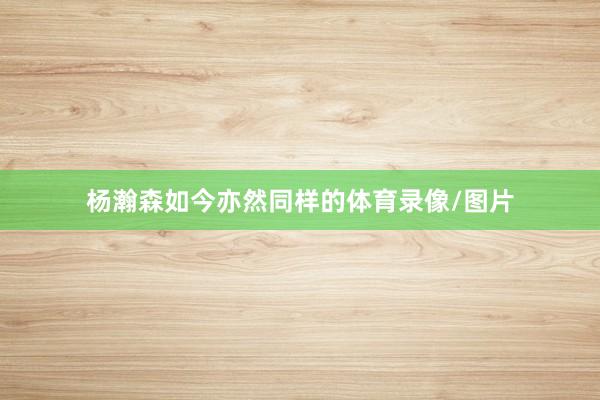 杨瀚森如今亦然同样的体育录像/图片
