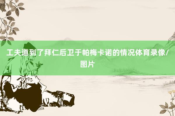 工夫道到了拜仁后卫于帕梅卡诺的情况体育录像/图片