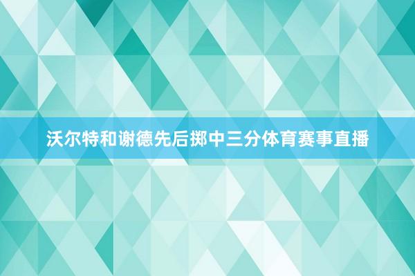 沃尔特和谢德先后掷中三分体育赛事直播