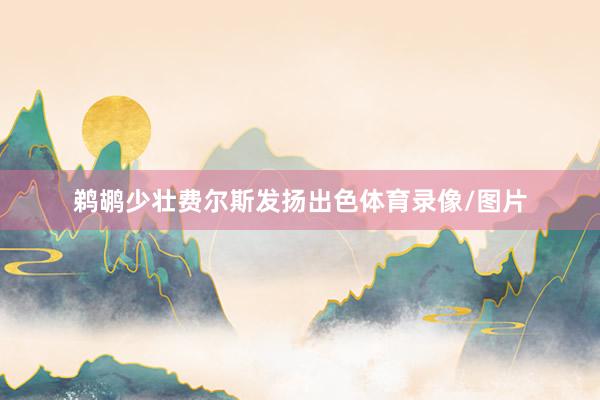鹈鹕少壮费尔斯发扬出色体育录像/图片