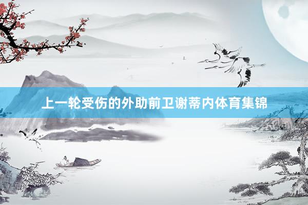 上一轮受伤的外助前卫谢蒂内体育集锦
