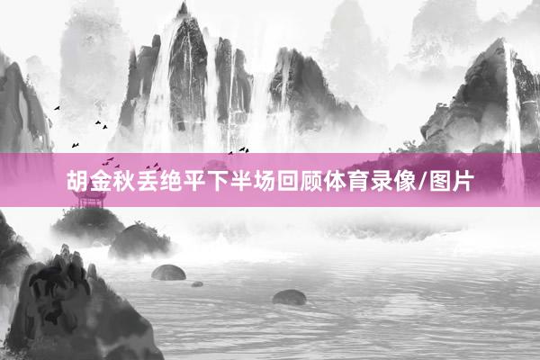 胡金秋丢绝平下半场回顾体育录像/图片