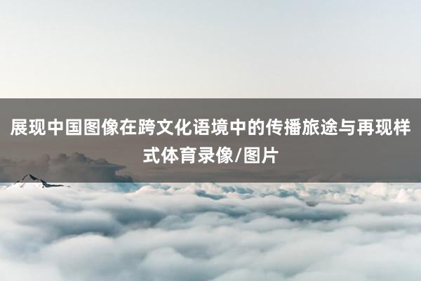 展现中国图像在跨文化语境中的传播旅途与再现样式体育录像/图片